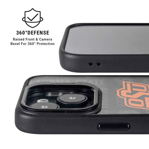 Oklahoma State University Split Jersey iPhone 14 Kickstand Case